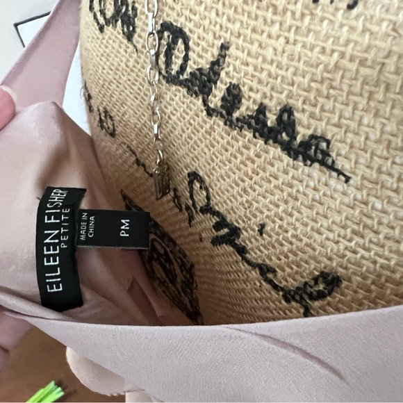 NWOT-Eileen Fisher-100% Silk Sleeveless Lavender Ruffled Dress-MP - Picture 7 of 9